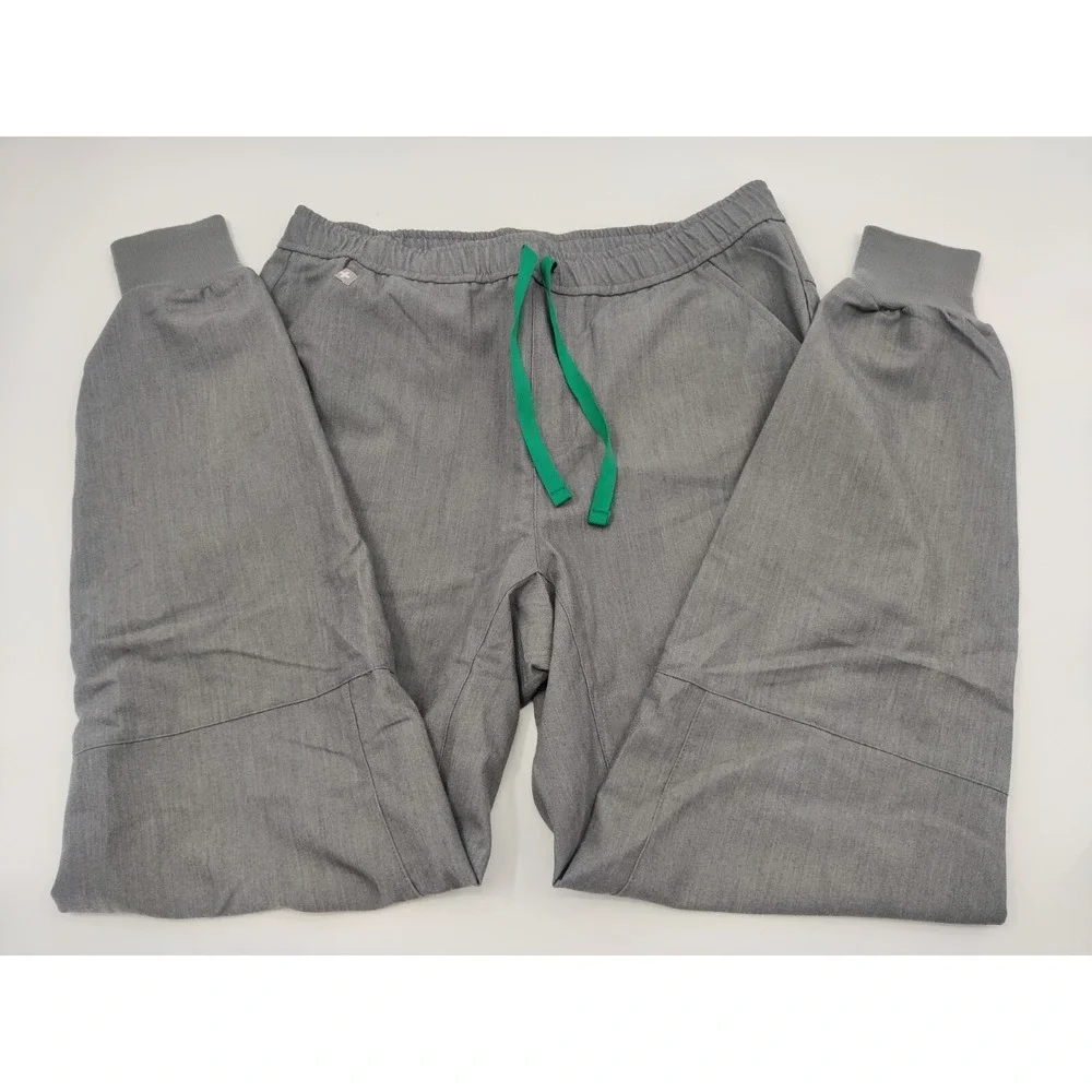 FIGS Tansen Jogger Scrub Pants Men's Medium Graphite Gray Drawstring